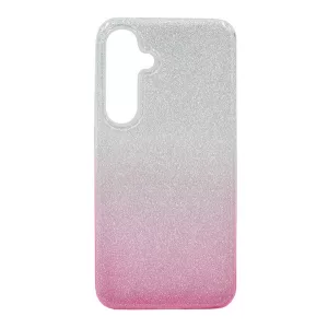 HUSĂ! - Protectie de telefon din silicon (interior din plastic, spate lucios) ROZ / TRANSPARENT Samsung Galaxy A15 (SM-A155), Galaxy A15 5G (SM-A156)