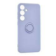   Protector de telefon din silicon (inel pentru suport pentru telefon, interior din microfibră de pluș, placă metalică încorporată, protecție pentru cameră) PURPLE Samsung Galaxy A15 (SM-A155), Galaxy A15 5G (SM-A156)