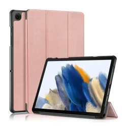   Husă în picioare, efect piele (FLIP activ, deschidere laterală, TRIFOLD, suport desktop) ROSE GOLD Samsung Galaxy Tab A9 Plus 5G (SM-X216), Galaxy Tab A9 Plus WIFI (SM-X210)