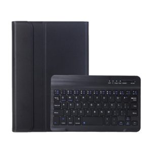 Carcasa in picioare, efect piele (FLIP, tastatura bluetooth, suport desktop, QWERTY, limba engleza, suport creion) NEGRU Samsung Galaxy Tab A9 LTE ​​​​(SM-X115), Galaxy Tab A9 WIFI (SM-X110)