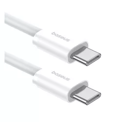   Cablu de date BASEUS SUPERIOR (Tip-C - Type-C, 30W, încărcător rapid PD, 200cm, anti-rupere) ALB