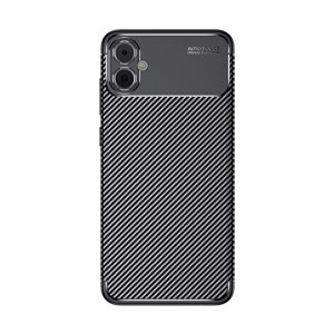Protectie din silicon pentru telefon (rezistenta medie la impact, colt cu perna de aer, model carbon) NEGRU Samsung Galaxy A05 (SM-A055F)