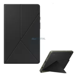   Husa SAMSUNG in picioare, efect piele (FLIP, deschidere laterala, TRIFOLD, suport desktop, magnetic) NEGRU Samsung Galaxy Tab A9 LTE ​​​​(SM-X115), Galaxy Tab A9 WIFI (SM-X110)