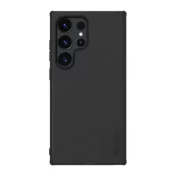   HUSĂ! - Protector de telefon din plastic NILLKIN SUPER FROSTED PRO (rezistenta la impact, cauciucat, suprafata aspra) NEGRU Samsung Galaxy S24 Ultra (SM-S928)