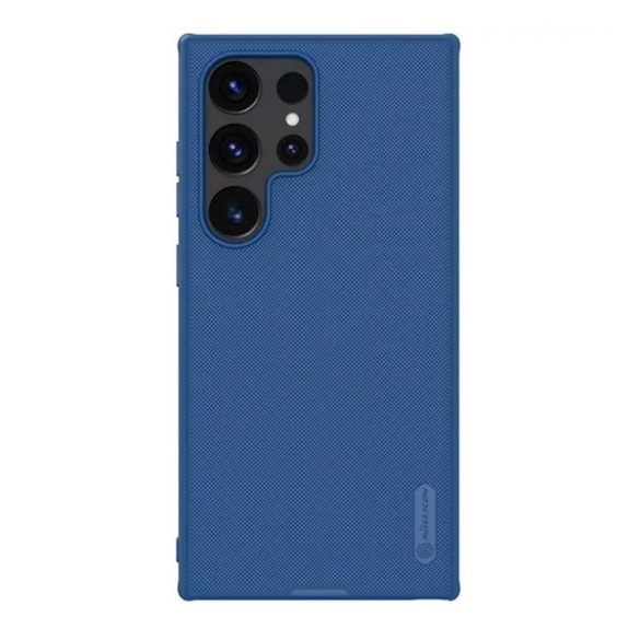 Protector de telefon din plastic NILLKIN SUPER FROSTED PRO (rezistenta la impact, cauciucat, suprafata rugoasa) ALBASTRU INCHIS Samsung Galaxy S24 Ultra (SM-S928)