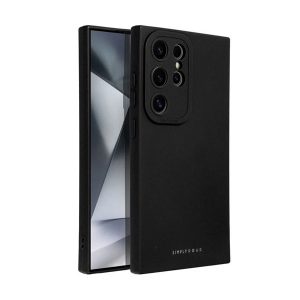 Protector de telefon din silicon ROAR LUNA (ultra-subțire, mat, protector pentru cameră, fără fir) NEGRU Samsung Galaxy S24 Ultra (SM-S928)