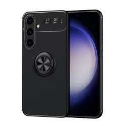   HUSĂ! - Protector de telefon din silicon (suport desktop, inel de suport, 360°, magnetic) NEGRU Samsung Galaxy S24 Plus (SM-S926)