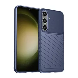   HUSĂ! - Protectie din silicon pentru telefon (rezistenta la impact, cu dungi, model convex) ALBASTRU INCHIS Samsung Galaxy S24 Plus (SM-S926)