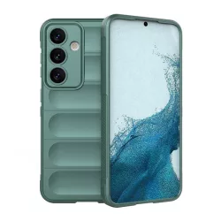   HUSĂ! - Protectie din silicon pentru telefon (rezistenta la socuri, protectie pentru camera, 3D) VERDE INCHIS Samsung Galaxy S24 Plus (SM-S926)