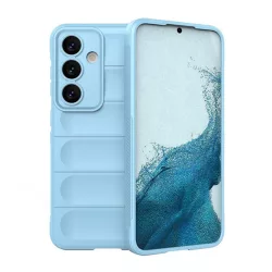   HUSĂ! - Protectie din silicon pentru telefon (rezistenta la socuri, protectie camera, 3D) ALBASTRU DESCHIS Samsung Galaxy S24 Plus (SM-S926)