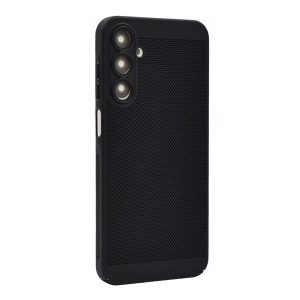 Protecție din plastic pentru telefon (respirabilă, cu găuri, protecție pentru cameră) negru Samsung Galaxy A15 5G (SM-A156), Galaxy A15 (SM-A155)