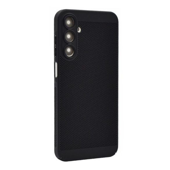 Protecție din plastic pentru telefon (respirabilă, cu găuri, protecție pentru cameră) negru Samsung Galaxy A15 5G (SM-A156), Galaxy A15 (SM-A155)