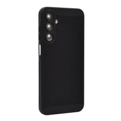   HUSĂ! - Protector din plastic pentru telefon (respirabil, perforat, protector pentru cameră) NEGRU Samsung Galaxy A25 5G (SM-A256)