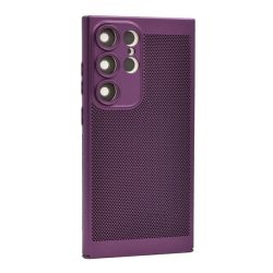  HUSĂ! - Protectie din plastic pentru telefon (respirabila, perforata, protectie pentru camera) PURPLE Samsung Galaxy S24 Ultra (SM-S928)
