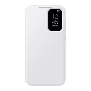 HUSĂ! - Husă SAMSUNG în picioare (FLIP activ, deschidere laterală, față transparentă) ALB Samsung Galaxy S23 FE (SM-S711)