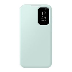   HUSĂ! - Husă SAMSUNG în picioare (FLIP activ, deschidere laterală, față transparentă) VERDE MENTĂ Samsung Galaxy S23 FE (SM-S711)