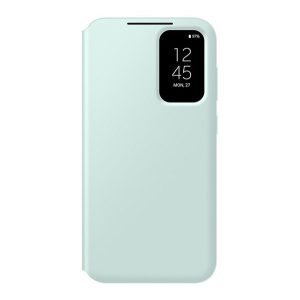 HUSĂ! - Husă SAMSUNG în picioare (FLIP activ, deschidere laterală, față transparentă) VERDE MENTĂ Samsung Galaxy S23 FE (SM-S711)