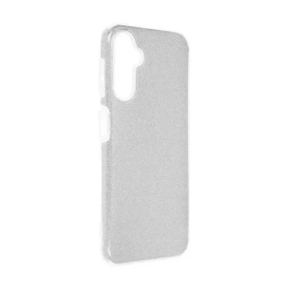 HUSĂ! - Protectie de telefon din silicon (interior din plastic, spate lucios) ARGINTIE Samsung Galaxy A05s (SM-A057F)