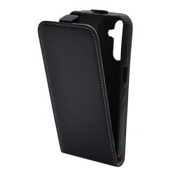   Husă în picioare, efect piele (FLIP, suport din silicon) NEGRU Samsung Galaxy A15 5G (SM-A156), Galaxy A15 (SM-A155)