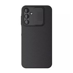   Protectie de telefon din plastic NILLKIN CAMSHIELD (cadru din silicon, rezistenta la impact, protectie camera, dungi) NEGRU Samsung Galaxy A15 5G (SM-A156), Galaxy A15 (SM-A155)