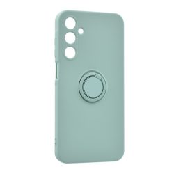   HUSĂ! - Protectie din silicon pentru telefon (inel de fixare, interior din microfibra de pluș, magnetic, protecție pentru cameră) ALBASTRU MENTA Samsung Galaxy A25 5G (SM-A256)