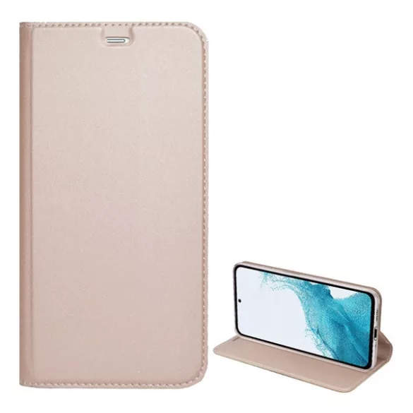 HUSĂ! - Husă în picioare, efect piele (FLIP, deschidere laterală, suport de birou) ROSE GOLD 2 Samsung Galaxy A05s (SM-A057F)