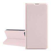   Husă în picioare, efect piele (FLIP, interior din silicon, deschidere laterală, suport de masă, buzunar pentru card) ROZ BEBE Samsung Galaxy A15 5G (SM-A156), Galaxy A15 (SM-A155)