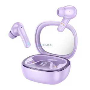 HOCO EQ6 cască bluetooth Stereo (v5.3, TWS, microfon + încărcător) LILA