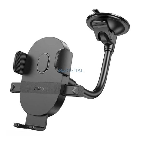 Suport auto HOCO H20 (bord, parbriz, ventuză, automat, braț reglabil, dimensiune 4.7-7") NEGRU