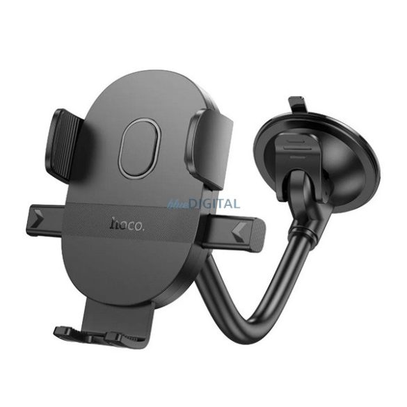 Suport auto HOCO H20 (bord, parbriz, ventuză, automat, braț reglabil, dimensiune 4.7-7") NEGRU
