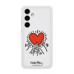  HUSĂ! - Protector de telefon din plastic SAMSUNG (rezistenta la impact, transparent inlocuibil + husa din spate pentru buzunarul cardului) ALB Samsung Galaxy S24 (SM-S921)