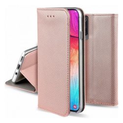   Husă în picioare, efect piele (FLIP, deschidere laterală, suport de birou, romb) ROSE GOLD Samsung Galaxy A15 5G (SM-A156), Galaxy A15 (SM-A155)