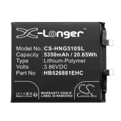   Baterie CAMERON SINO Li-Polymer (3.86V / 5350mAh, compatibil cu Honor HB526881EHC) NEGRU Honor Magic5 Pro 5G