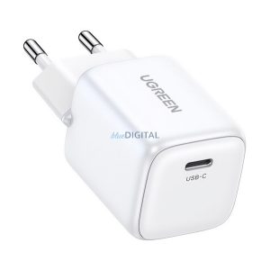 UGREEN Încărcător AC tip C (20W, GaN, încărcător rapid PD 4.0) ALB