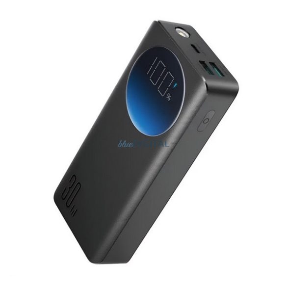 Încărcător JOYROOM cu 2 prize USB+Type-C (20000mAh, 30W, încărcător rapid PD, lampă, afișaj LED) NEGRU