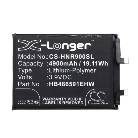 CAMERON SINO Baterie Li-Polimer (3.9V / 4900mAh, compatibil Honor HB486591EHW) BLACK Honor 90 5G