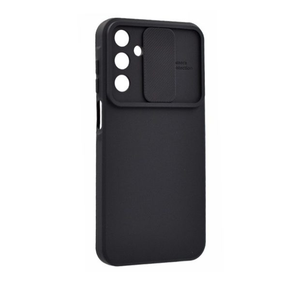 Protector de telefon din silicon (mat, interior din microfibră de pluș, protecție pentru cameră) NEGRU Samsung Galaxy A15 5G (SM-A156), Galaxy A15 (SM-A155)
