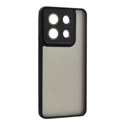   HUSĂ! - Protectie din silicon pentru telefon (rezistenta la impact, spate acrilic, protectie camera) NEGRU Xiaomi Redmi Note 13 5G