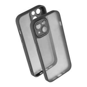 Protectie din silicon pentru telefon (rezistenta la impact, spate acrilic, protectie camera) NEGRU Apple iPhone 13