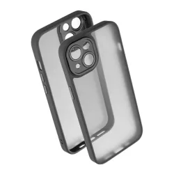   HUSĂ! - Protectie din silicon pentru telefon (rezistenta la impact, spate acrilic, protectie camera) NEGRU Apple iPhone 14