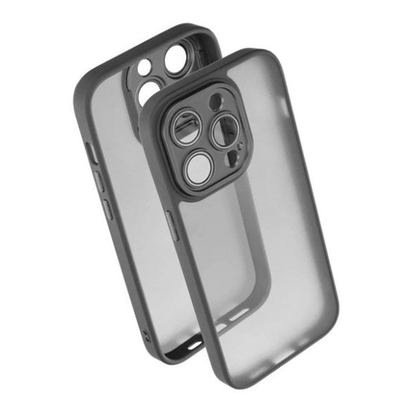 Protectie din silicon pentru telefon (rezistenta la impact, spate acrilic, protectie camera) NEGRU Apple iPhone 14 Pro