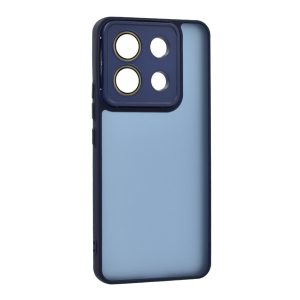 Protectie din silicon pentru telefon (rezistenta la impact, spate acrilic, protectie camera) ALBASTRU INCHIS Xiaomi Poco X6 5G, Redmi Note 13 Pro 5G