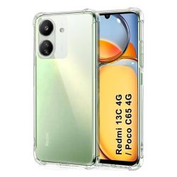   HUSĂ! - Protector de telefon din silicon (rezistenta la impact, colt cu perna de aer) TRANSPARENT Xiaomi Redmi 13C