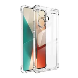   HUSĂ! - Protector de telefon din silicon (rezistenta la impact, colt cu perna de aer) TRANSPARENT Xiaomi Redmi Note 13 Pro Plus 5G