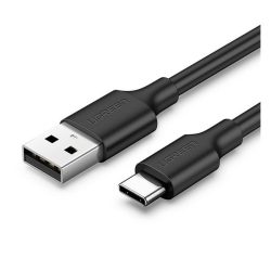   Cablu de date UGREEN (USB - Type-C, 3A, încărcător rapid, 300cm) NEGRU