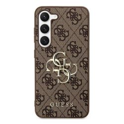   HUSĂ! - Protectie de telefon din plastic GUESS 4G BIG METAL LOGO (rezistenta la impact, spate cu efect piele) MARO Samsung Galaxy S24 Ultra (SM-S928)