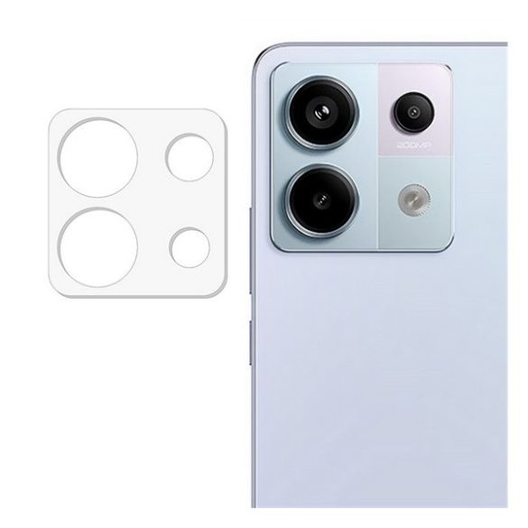 Sticlă de protecție pentru cameră (0.3mm, 9H, NU curbată) TRANSPARENT Xiaomi Poco X6 5G, Redmi Note 13 Pro 5G