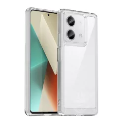   HUSĂ! - protecțiede plastic pentru telefon (cadru de silicon, rezistent la șocuri, spate transparent) pentru Xiaomi Redmi Note 13 5G