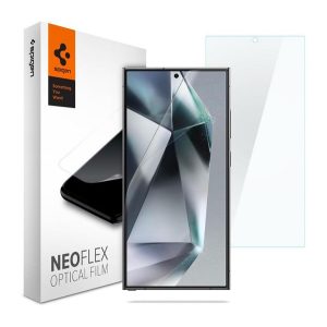 Film protector ecran SPIGEN NEOFLEX 2buc (ecran complet, compatibil cu husa) TRANSPARENT Samsung Galaxy S24 Ultra (SM-S928)