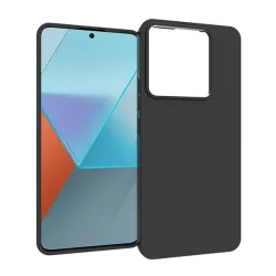   HUSĂ! - Protector de telefon din silicon (mat) NEGRU Xiaomi Redmi Note 13 5G